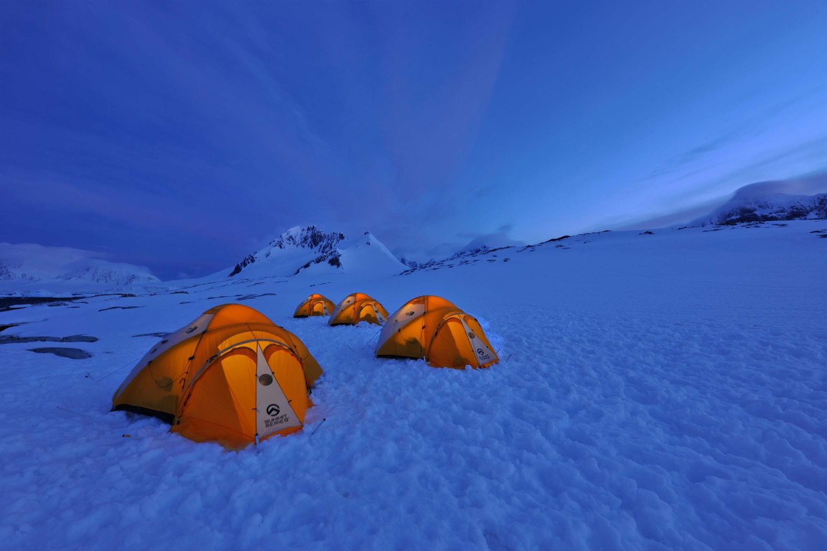Sátortábor, Antarktisz