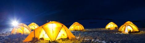 Sátortábor az Antarktisz lankáin